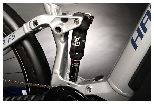 VTT Électrique Tout-Suspendu Haibike Adventr FS 9 Sram NX/SX Eagle 12V 720 Wh 29'' Argent Bleu