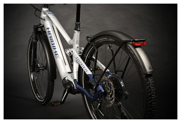 VTT Électrique Tout-Suspendu Haibike Adventr FS 9 Sram NX/SX Eagle 12V 720 Wh 29'' Argent Bleu