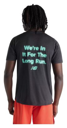 T-Shirt Running New Balance RC Essential Graphic Noir Homme