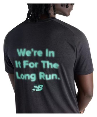 T-Shirt Running New Balance RC Essential Graphic Noir Homme
