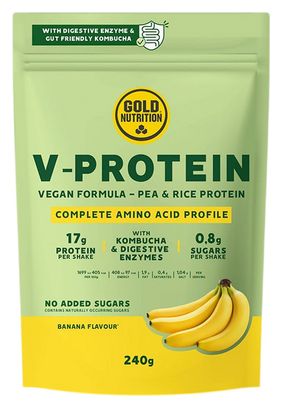 Bebida proteica GoldNutrition V-Protein de plátano - 240 g