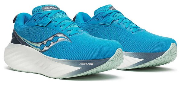 Running shoes Saucony Triumph 22 Blue/White Women's