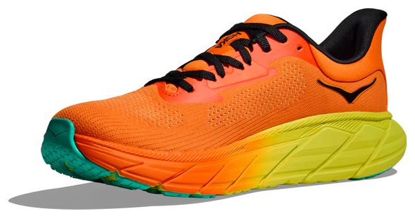 HOKA ARAHI7 水色/黄色/赤　27cm HOKA ARAHI7 水色/黄色/赤 27cm Hoka Arahi 7 Running Shoes Orange