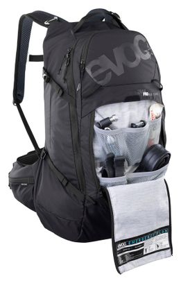 Sac avec Protection Dorsale Evoc Trail Pro Blackline 26L Noir