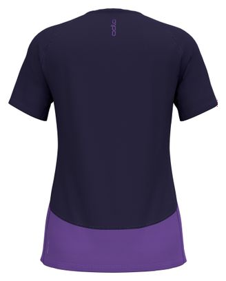 Odlo X-Alp Trail Maillot de manga corta para mujer Morado/Azul