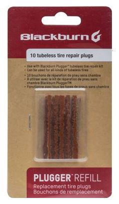 Confezione da 10 tappi di ricambio per pneumatici Blackburn Tubeless