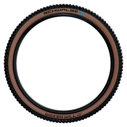 Pneumatico Schwalbe Wicked Will 29" Tubeless Easy Pieghevole Super Ground Addix SpeedGrip E-Bike E-50 Fianchi Bronzo