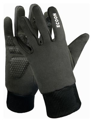 Gants de vélo d'hiver unisexe ECOON Winter Gloves Noir