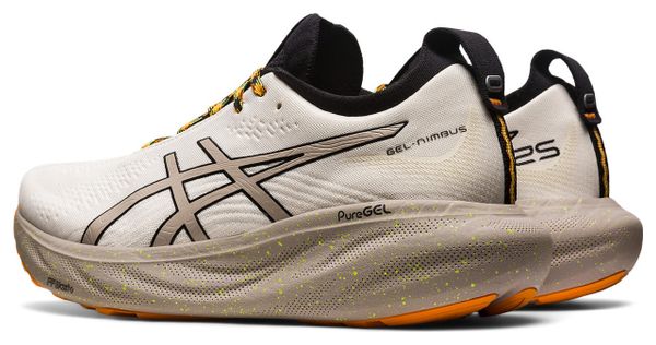 Chaussures de Running Asics Gel Nimbus 25 TR Blanc Gris Orange Homme