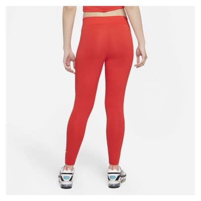 Nike Sportswear Essential Damen 7/8 Mid-Rise Leggings Rot