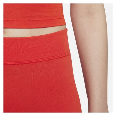 Nike Sportswear Essential Mujer 7/8 Leggings de tiro medio rojo