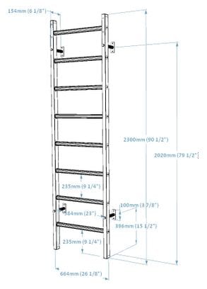 Espalier de gymnastique BenchK 200W