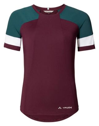 Damen Kurzarmtrikot Vaude Kuro Shirt Rot