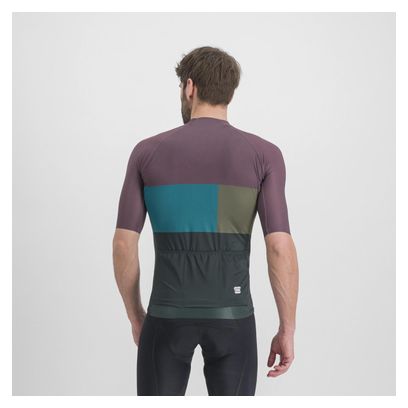 Sportful Snap Kurzarmtrikot in Violett/Blau