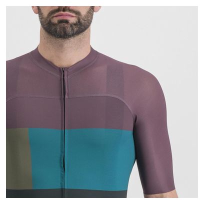 Maillot de manga corta Sportful Snap Morado/Azul