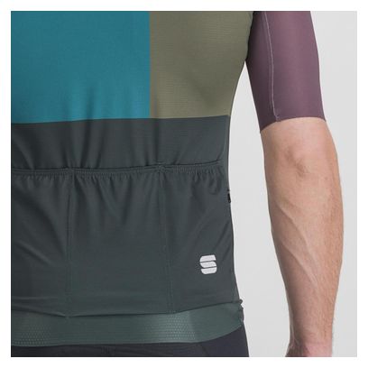 Sportful Snap Kurzarmtrikot in Violett/Blau