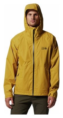 Wasserdichte Jacke Mountain Hardwear Threshold Gelb L