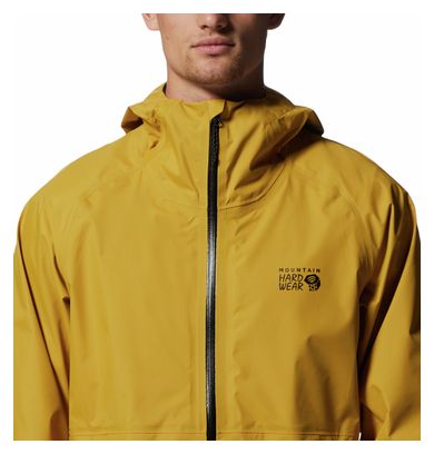 Wasserdichte Jacke Mountain Hardwear Threshold Gelb L