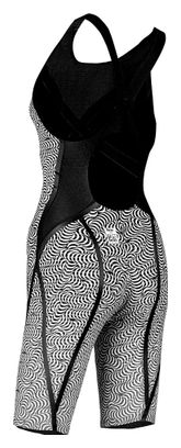 Michael Phelps Matrix Open Back Swimsuit EU Black Dark Grey Women