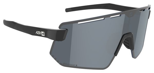 AZR Flash RX Sunglasses Set: Black/Mirrored Gray + Clear Lens