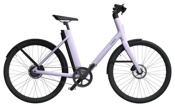 Vélo de Ville Electrique Cowboy Cruiser ST Courroie Mono Vitesse 360 Wh 27.5'' Violet Lavande