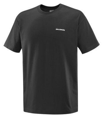 Salomon Chest Logo RX Short Sleeve T-Shirt Zwart Heren