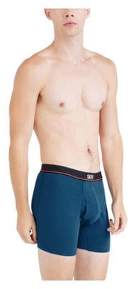 Boxer Saxx Non-Stop Stretch Cotton Fly Hurricane Bleu Homme