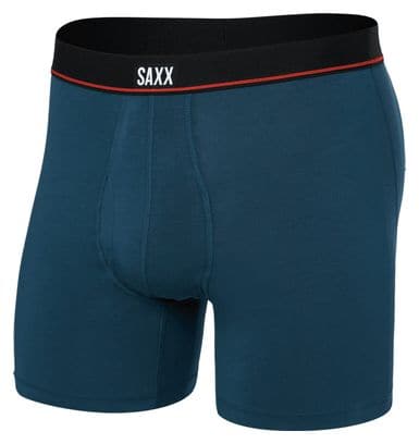 Boxer Saxx Non-Stop Stretch Cotton Fly Hurricane Bleu Homme