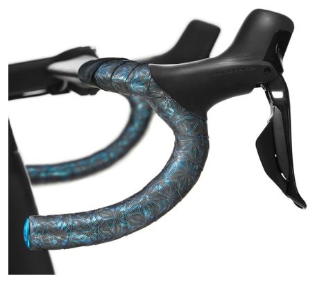 Supacaz Super Sticky Kush Splat Blue Hanger Tape met Pluggen