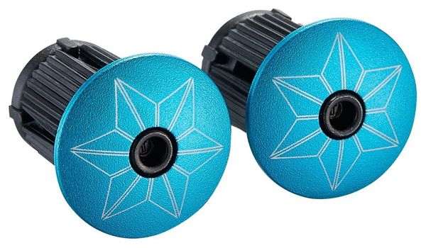 Supacaz Super Sticky Kush Splat Blue Hanger Tape met Pluggen