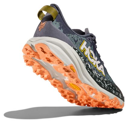 Chaussures Trail Hoka Speedgoat 6 Gris/Vert/Orange Femme