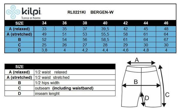 Short running 2 en 1 femme Kilpi BERGEN-W