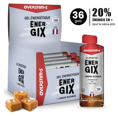 Overstims Energix Caramel Beurre Salé energy gel 36 x 34g pack