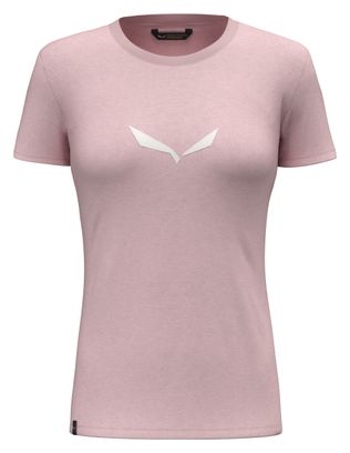 Women's Short-Sleeved T-Shirt Salewa Solidlogo Pink