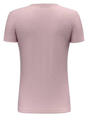 Camiseta de manga corta para mujer Salewa Solidlogo Rosa