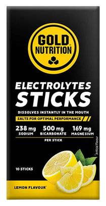 GoldNutrition Lemon Electrolyte Drink, 10 Sticks