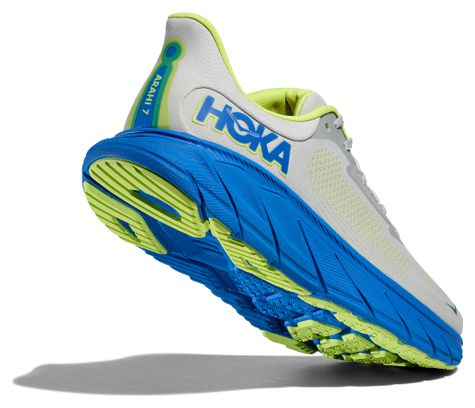 Chaussures Running Hoka Arahi 7 Gris/Bleu/Vert Homme