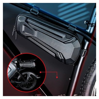 Waterproof triangle bike frame bag 1.8L black WILD MAN