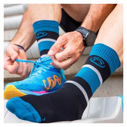 Chaussettes de Running BV SPORT Light Run Ibiza Noir/Bleu