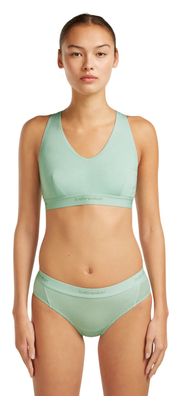 Reggiseno sportivo Icebreaker 125 Cool-Lite Sprite Racerback Bra verde da donna
