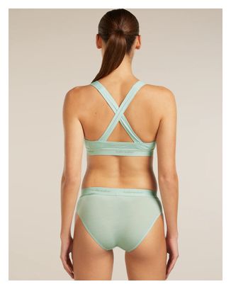 Reggiseno sportivo Icebreaker 125 Cool-Lite Sprite Racerback Bra verde da donna