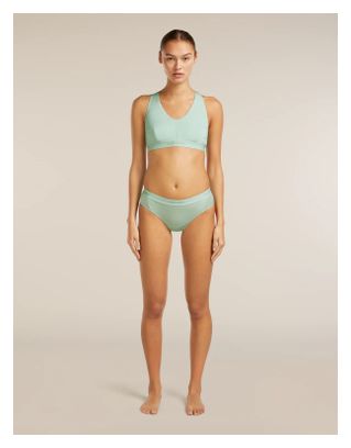 Reggiseno sportivo Icebreaker 125 Cool-Lite Sprite Racerback Bra verde da donna