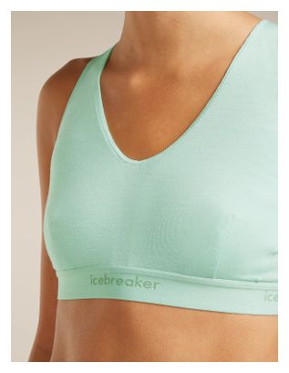 Reggiseno sportivo Icebreaker 125 Cool-Lite Sprite Racerback Bra verde da donna