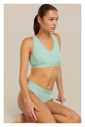 Reggiseno sportivo Icebreaker 125 Cool-Lite Sprite Racerback Bra verde da donna