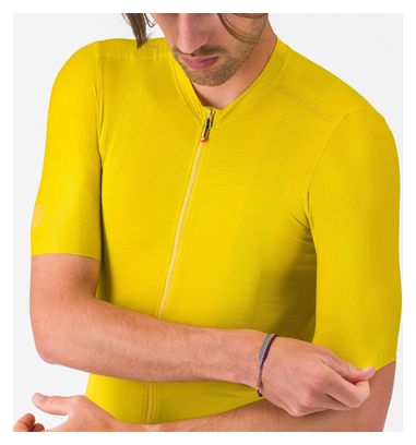 Maillot Manches Courtes Castelli Espresso 2 Jaune Homme