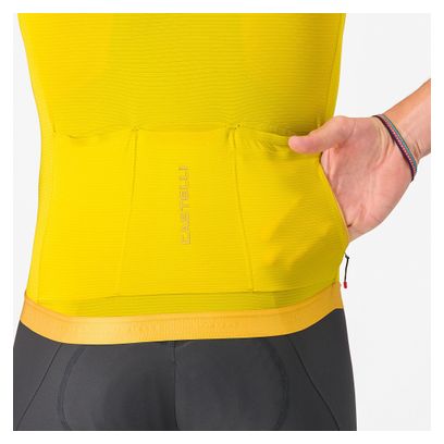 Maillot Manches Courtes Castelli Espresso 2 Jaune Homme