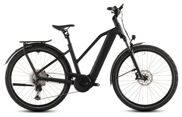 VTC Électrique Cube Kathmandu Hybrid Pro 800 Trapeze Shimano Deore/Deore XT 12V 800 Wh 700 mm Noir Coal 2026