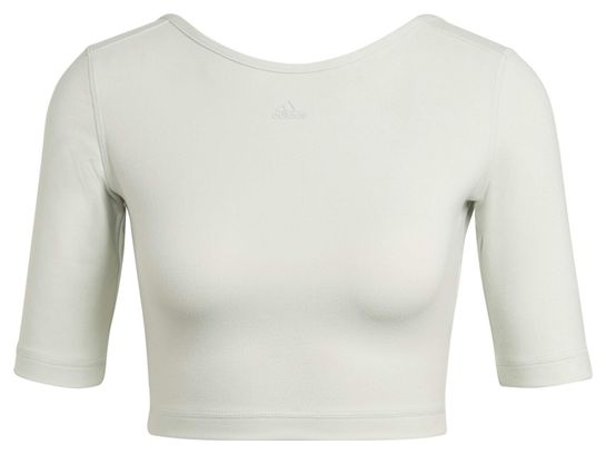 Offenes Rücken-T-Shirt Damen adidas Aeroready Studio