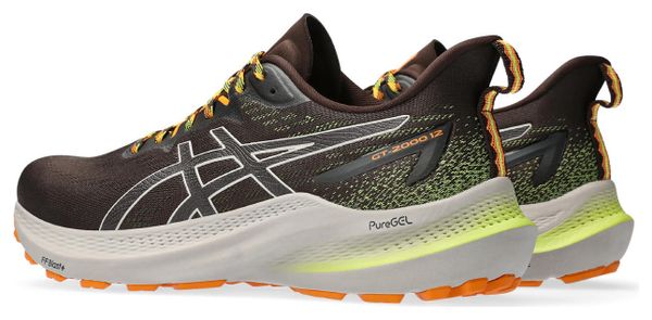 Asics GT-2000 12 TR Running Shoes Black Grey Orange Men's