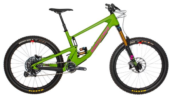 Producto Reacondicionado - Santa Cruz Nomad 5 Carbon CC Bicicleta Todo Terreno Sram X01 Eagle 12V 27,5'' Verde Mate/Rosa 2021